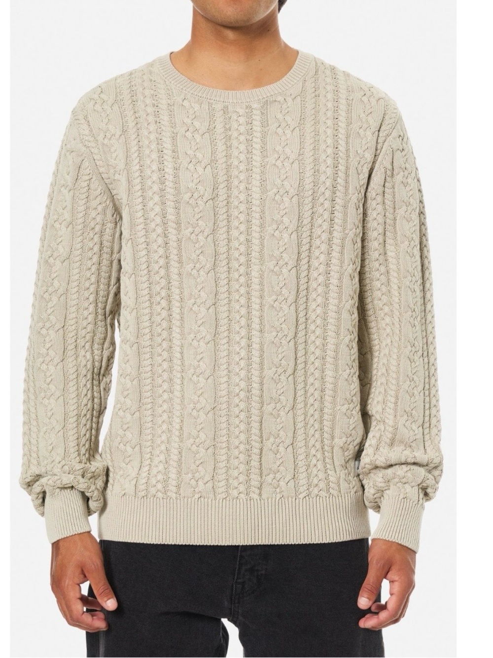 Katin cable knit fisherman sweater Men's L pullover heavyweight